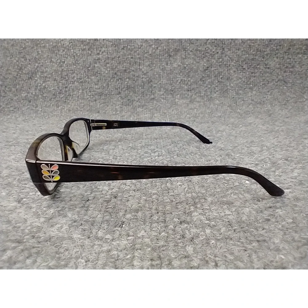 Orla Kiely VOK018K Tortoise Shell Rectangular Eyeglasses Frames only Logo 0722